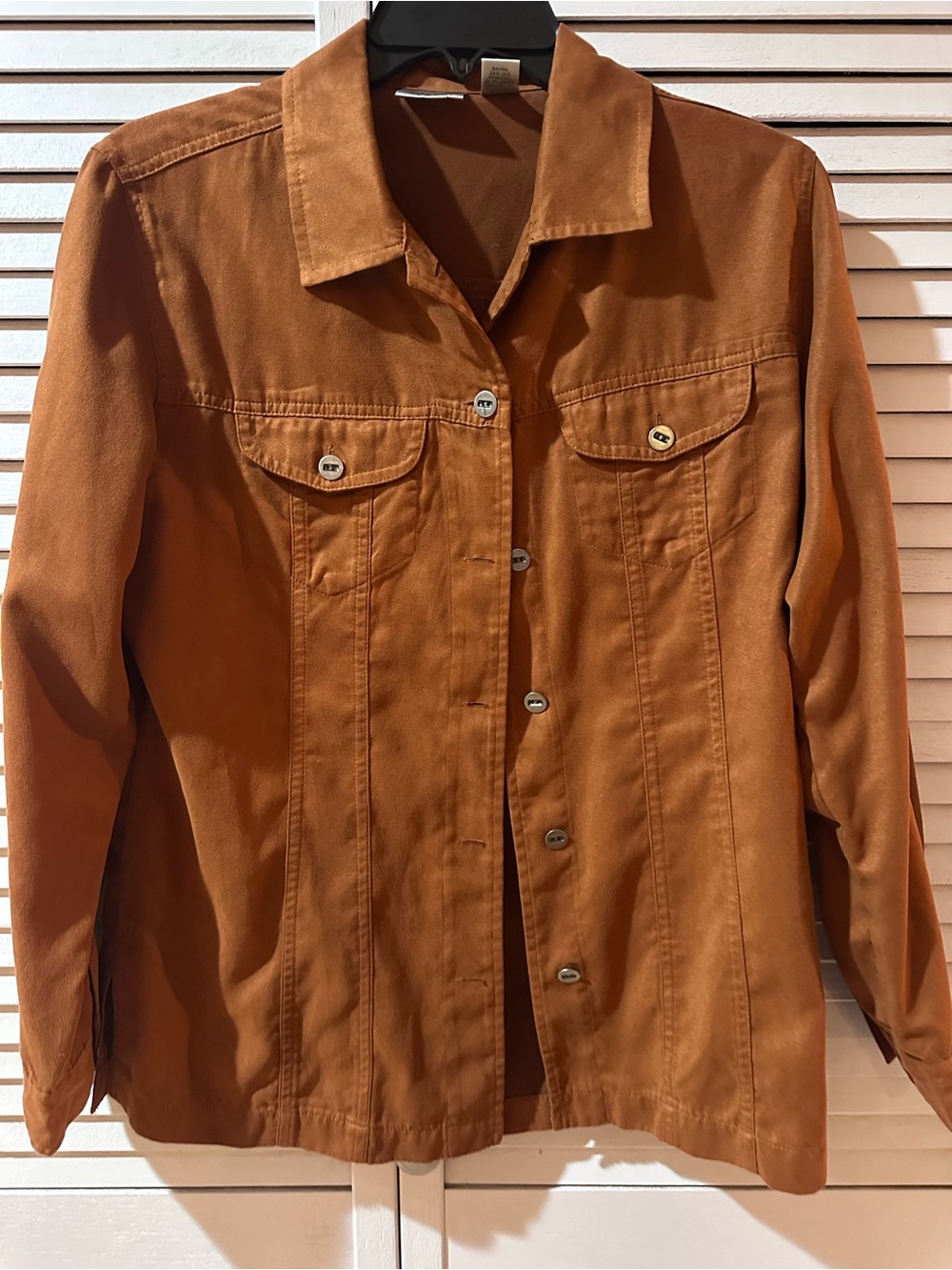 Classic Women's Chico Button-Front Jacket in Rust